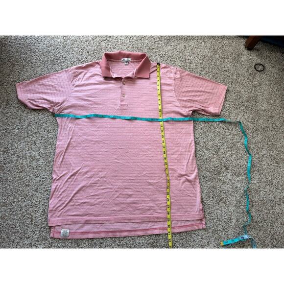 Peter Millar Summer  Comfort, Lightweight long sleeve shirt, size XL, Pink & Red - Picture 5 of 7